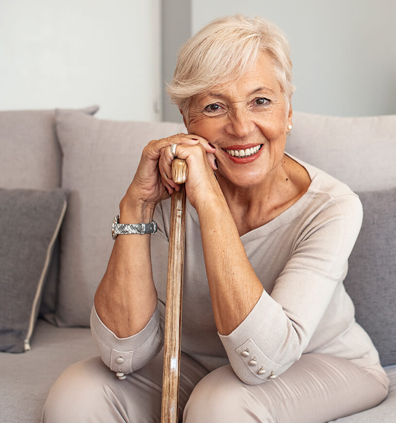 smiling senior woman