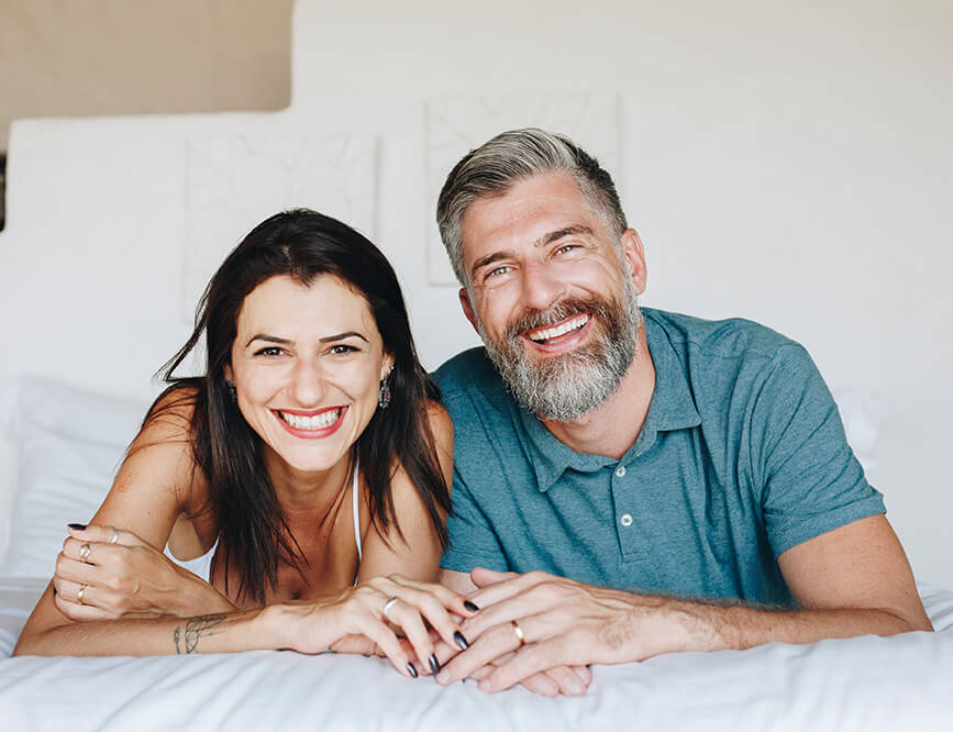 happy smiling couple