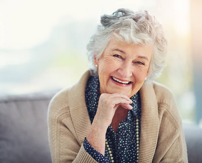 smiling senior woman