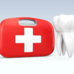 dental emergency kit and a knocked out tooth