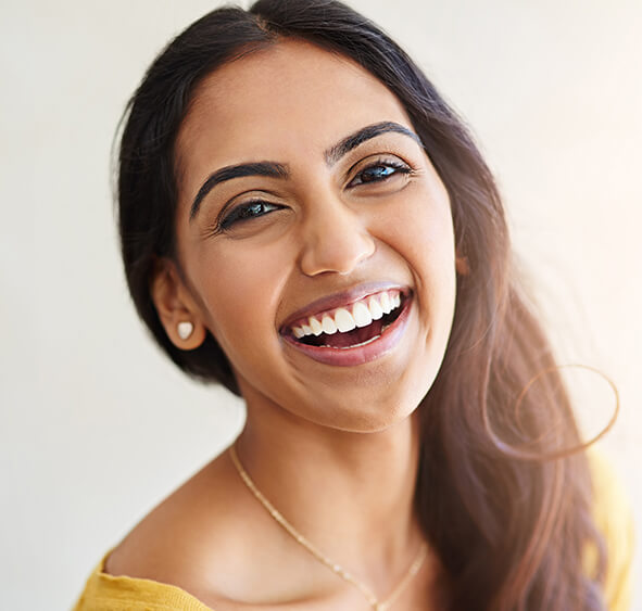 woman with a beautiful white smile