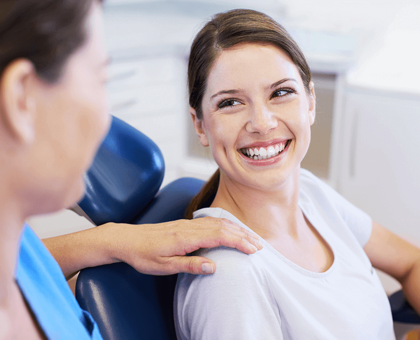 woman at the dentist