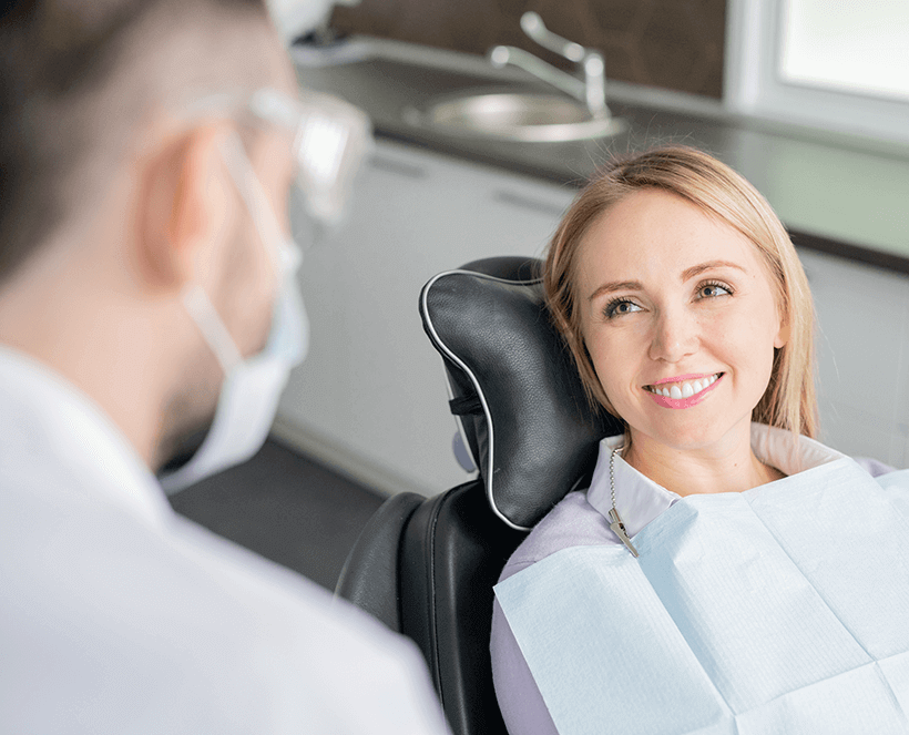 woman at the dentist