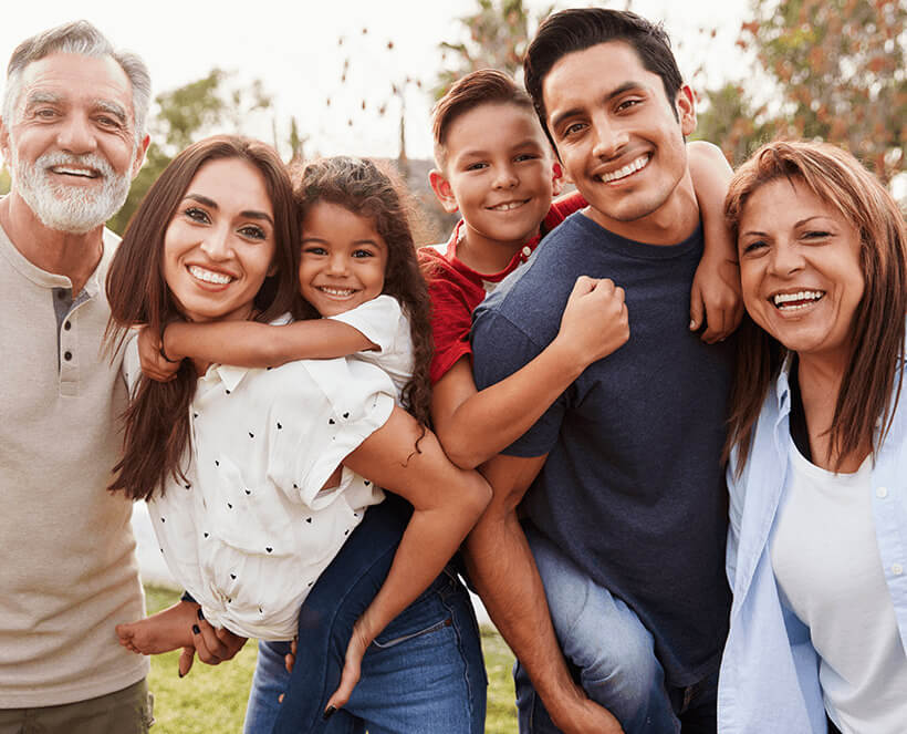 smiling family