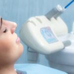 woman undergoes dental sedation before oral surgery